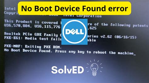 Cara Mengatasi Laptop Dell No Boot Device Found